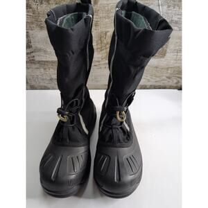 Men's - Sorel Alpha Pac Black Insulated Winter / Snow Boots, Size 8 USA